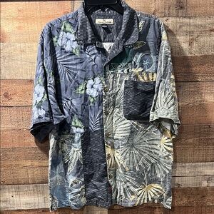 Tommy Bahama Hawaiian Silk Shirt men's large